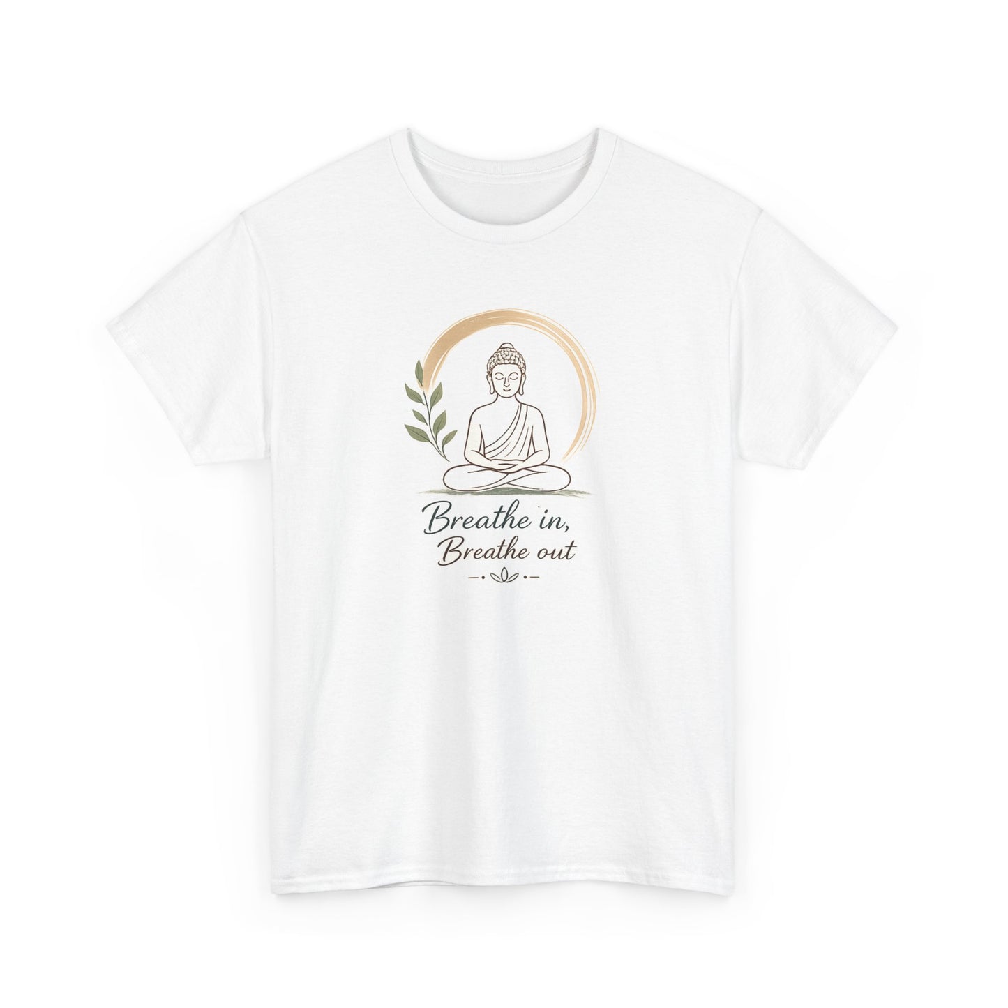 Meditation Buddha Tee — "Breathe in, Breathe out" Mindfulness T‑Shirt