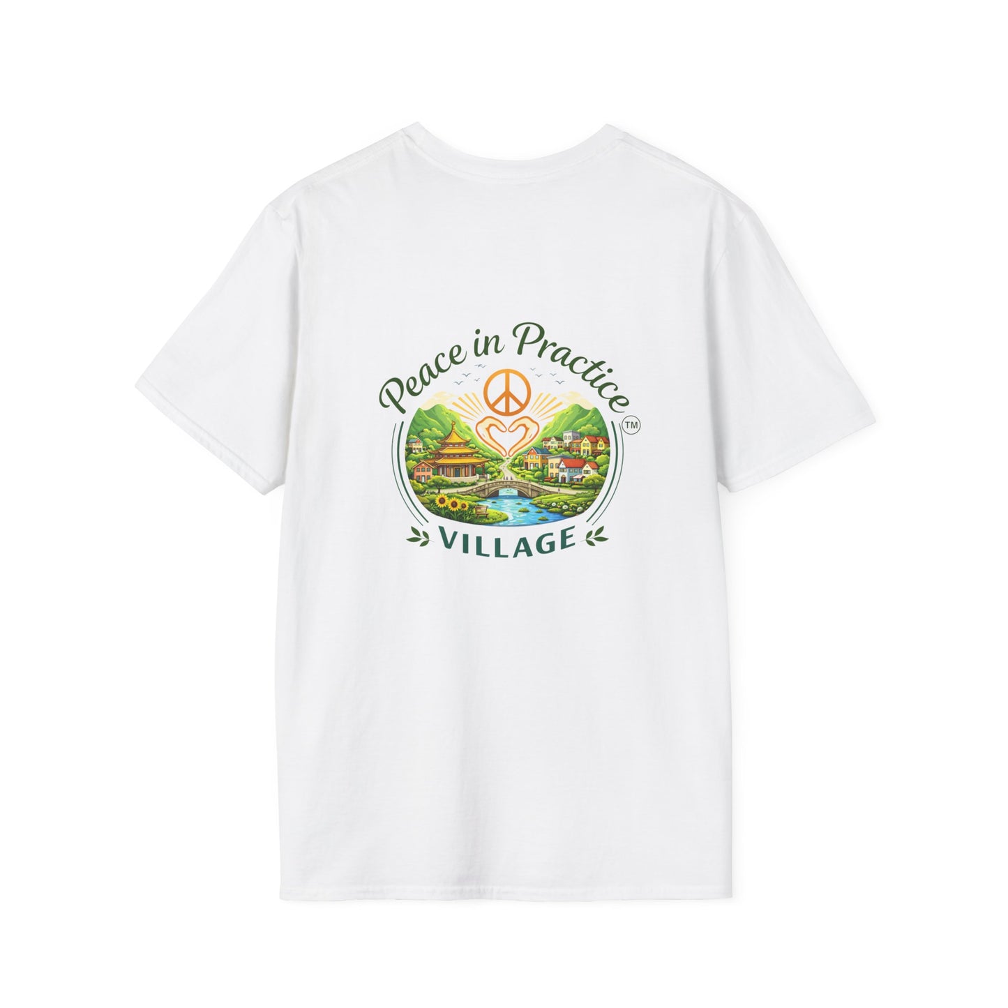 Peace in Practice T-Shirt — "Peace grows in the space where I choose not to react" Floral Graphic Tee