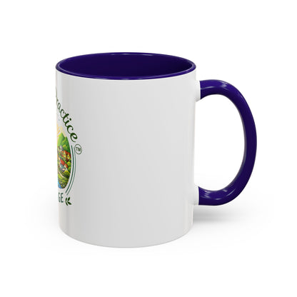 Peace in Practice Village Mug — Colorful 11oz/15oz Ceramic Coffee Cup