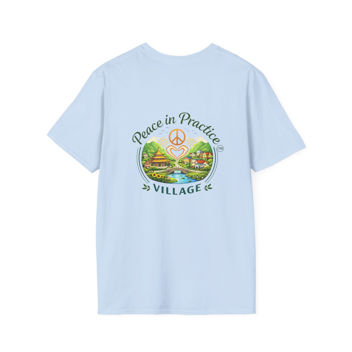 Peace in Practice T-Shirt — "Peace grows in the space where I choose not to react" Floral Graphic Tee