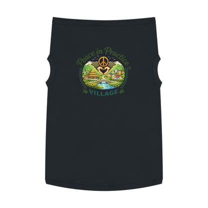 Peace in Practice Village Pet Tank Top — Hippie Peace Sign Dog Shirt