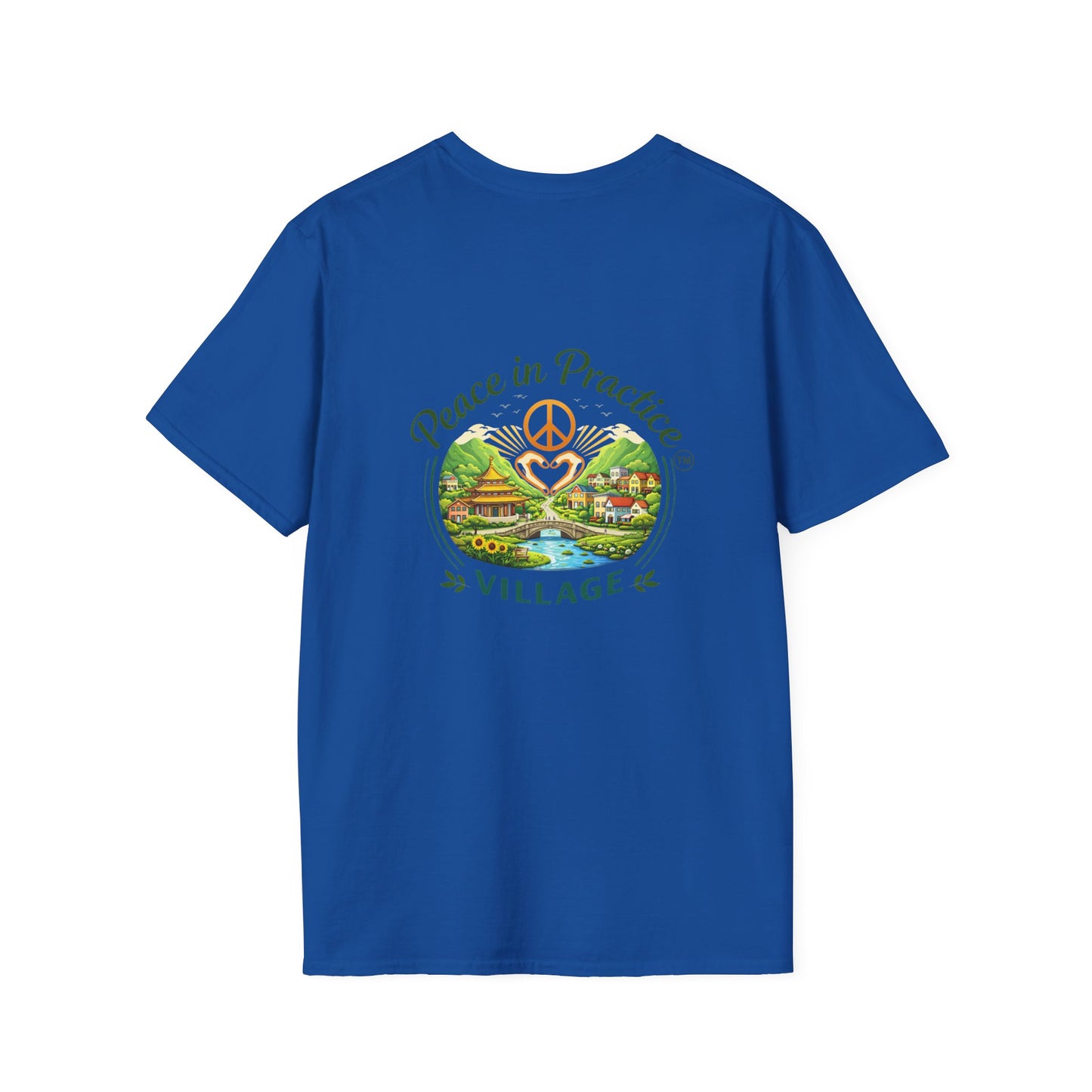 Peace in Practice T-Shirt — "Peace grows in the space where I choose not to react" Floral Graphic Tee