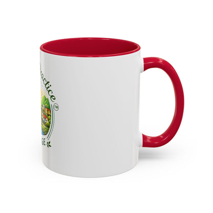 Peace in Practice Village Mug — Colorful 11oz/15oz Ceramic Coffee Cup