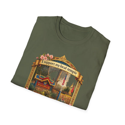 Temple Support T-Shirt — 'I Support My Local Temple' Wat Prakeonarammith Design