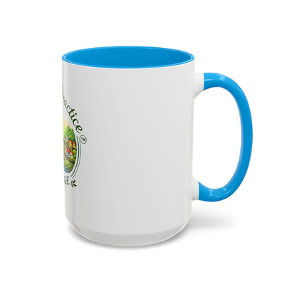 Peace in Practice Village Mug — Colorful 11oz/15oz Ceramic Coffee Cup