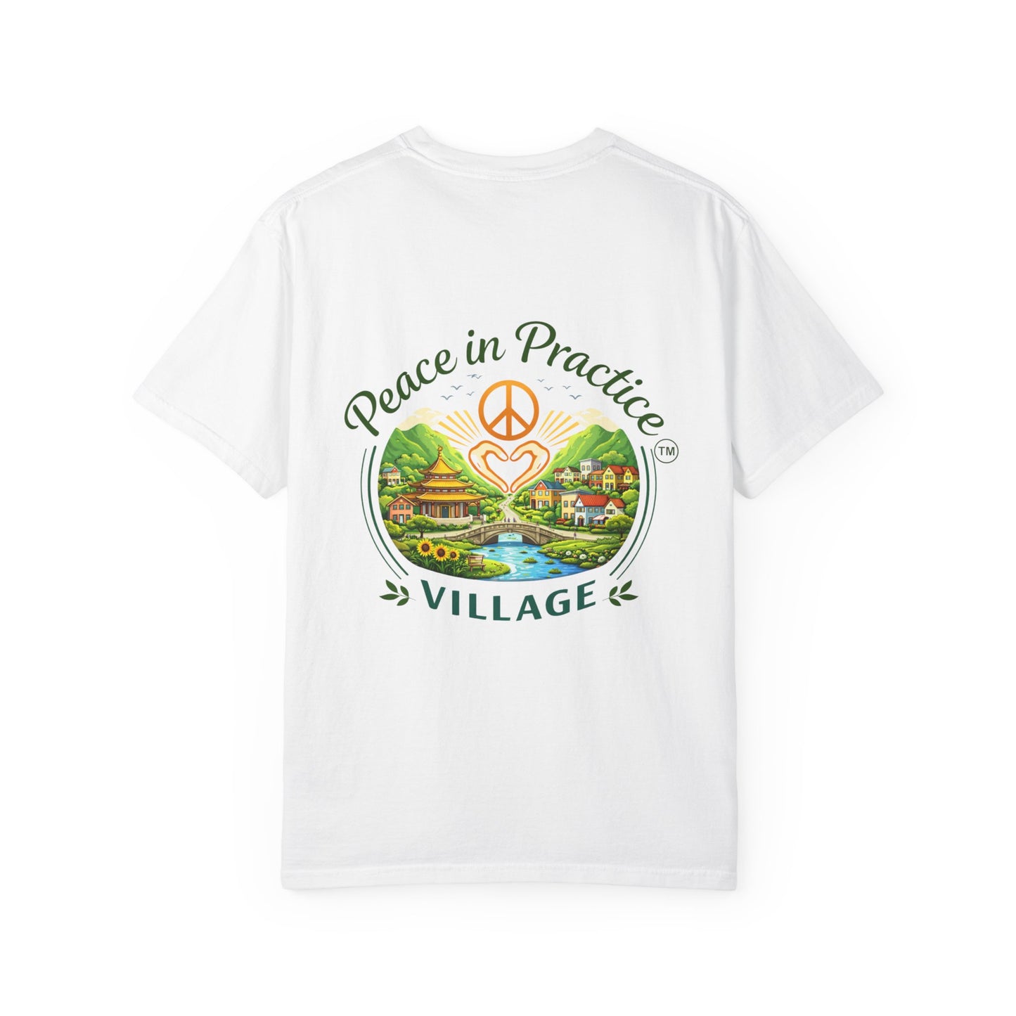 2-Sided Unisex Garment-Dyed T-shirt -