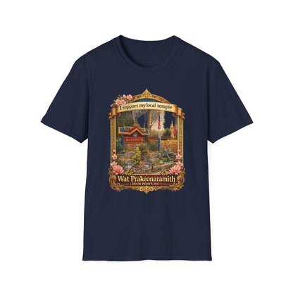 Temple Support T-Shirt — 'I Support My Local Temple' Wat Prakeonarammith Design