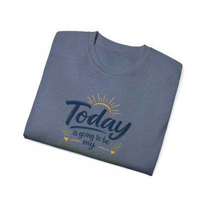 Different Brand -  "Today is going to be my peaceful day" Front Quote + Peace in Practice Village Back Graphic