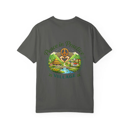 T-Shirt — 'Karma Is Not Punishment, It’s Reflection' Mandala Tee (Peace in Practice Village)