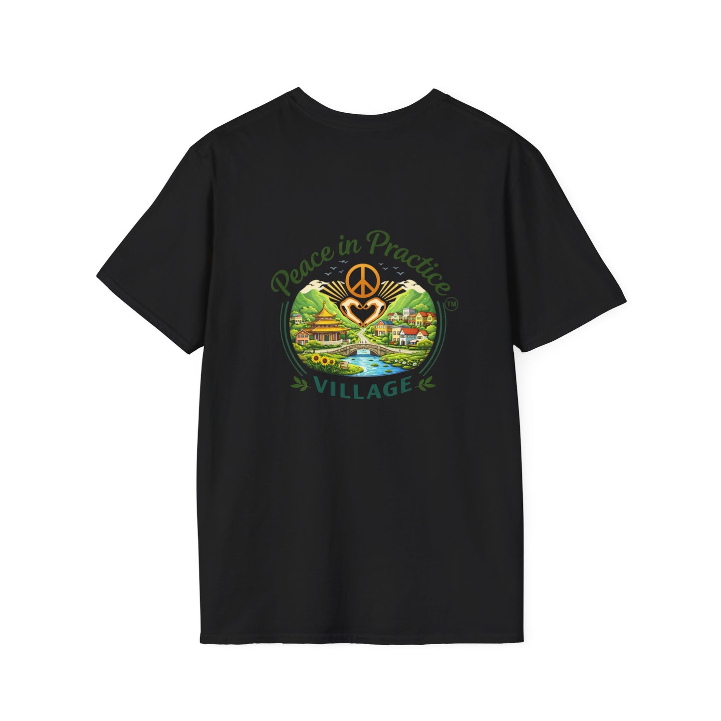 Peace in Practice T-Shirt — "Peace grows in the space where I choose not to react" Floral Graphic Tee