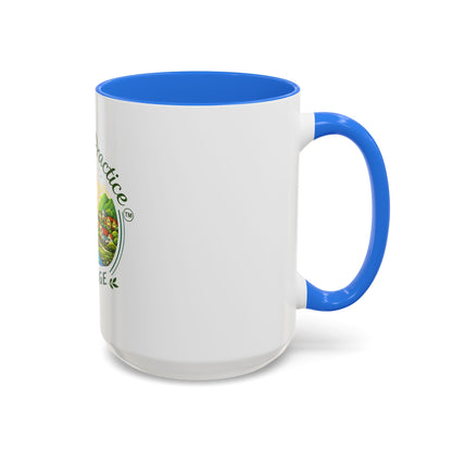 Peace in Practice Village Mug — Colorful 11oz/15oz Ceramic Coffee Cup