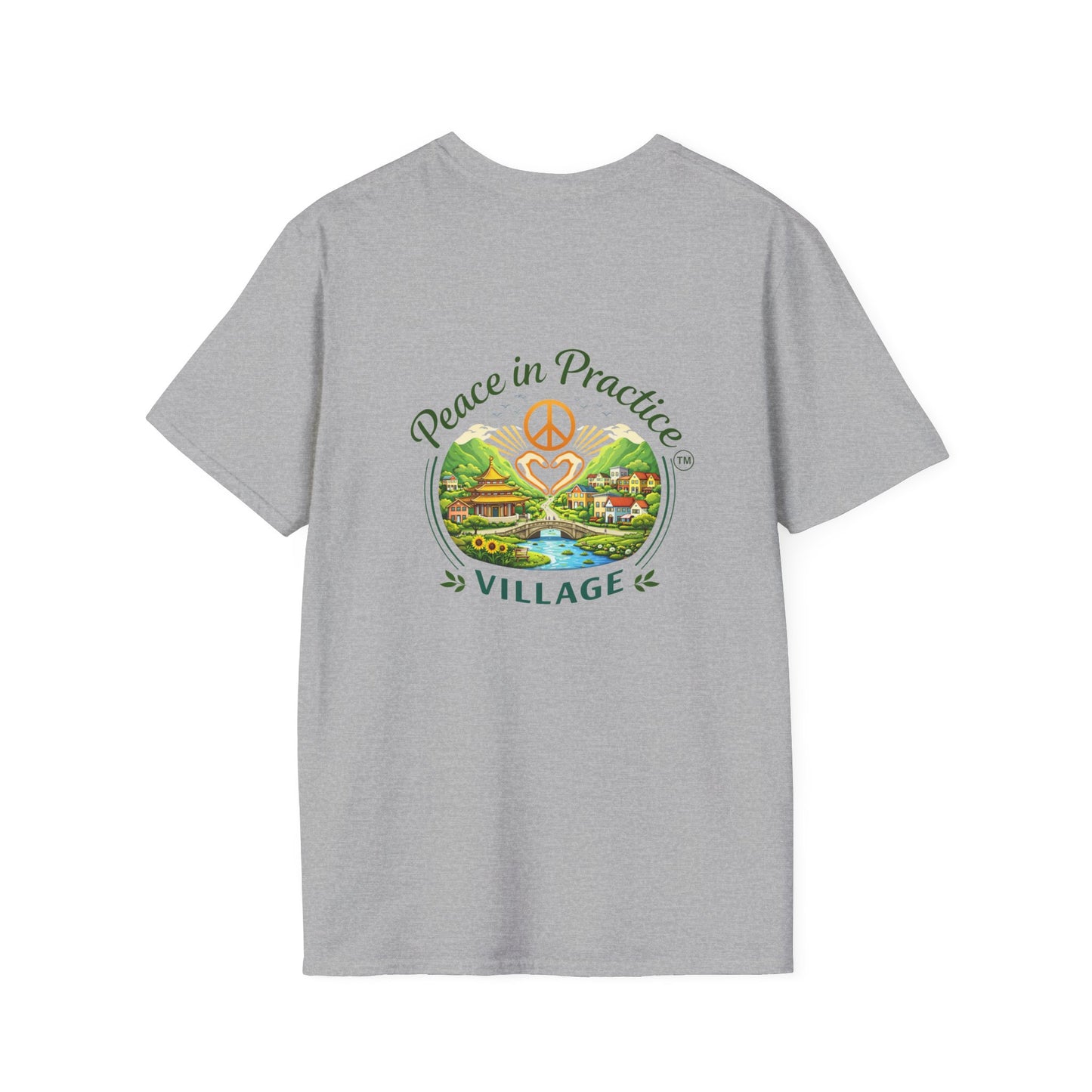 Peace in Practice T-Shirt — "Peace grows in the space where I choose not to react" Floral Graphic Tee