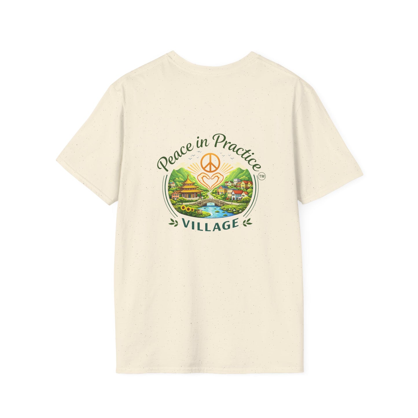 Peace in Practice T-Shirt — "Peace grows in the space where I choose not to react" Floral Graphic Tee